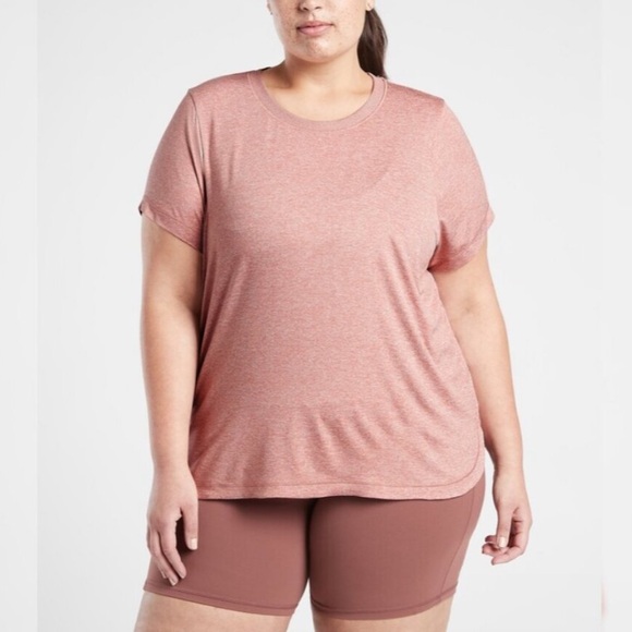 Athleta Uptempo Tee shirt short sleeve preloved size 3X - Picture 7 of 7